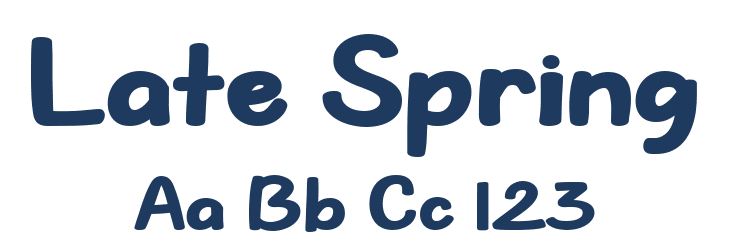 Late Spring Font Preview