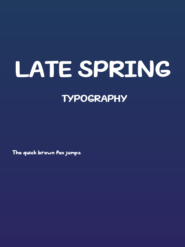 Late Spring Poster