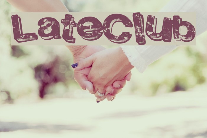 LateClub Font examples
