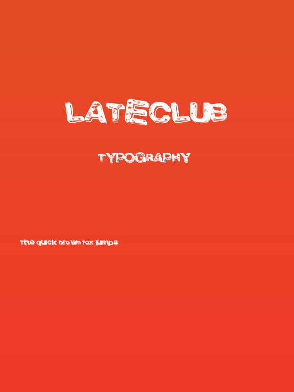 LateClub Poster