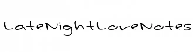LateNightLoveNotes  Скачать бесплатные шрифты