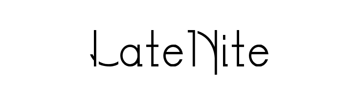 LateNite  フリーフォントのダウンロード