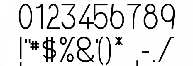 LateNite Шрифта ДРУГИЕ символов