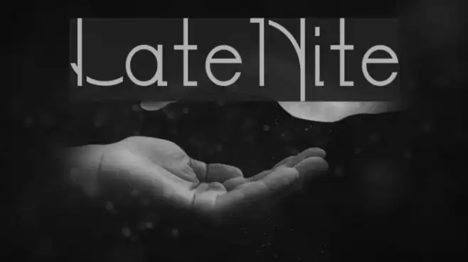 LateNite Шрифта examples
