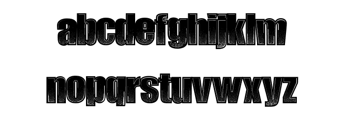 LateNoise Font LOWERCASE