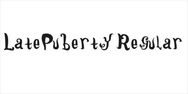 LatePuberty-Regular Logo