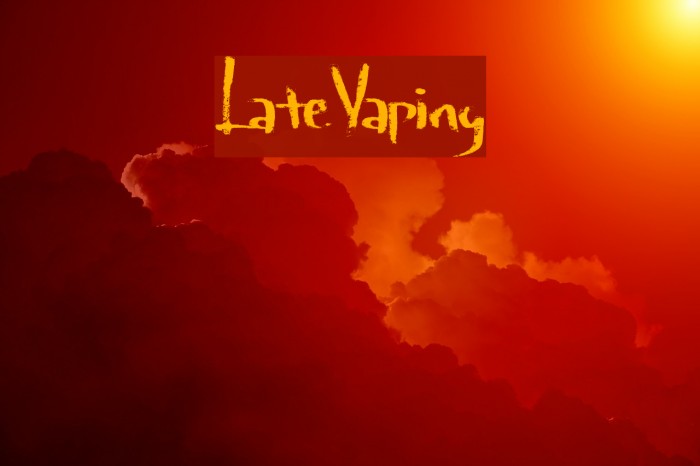LateVaping Font examples