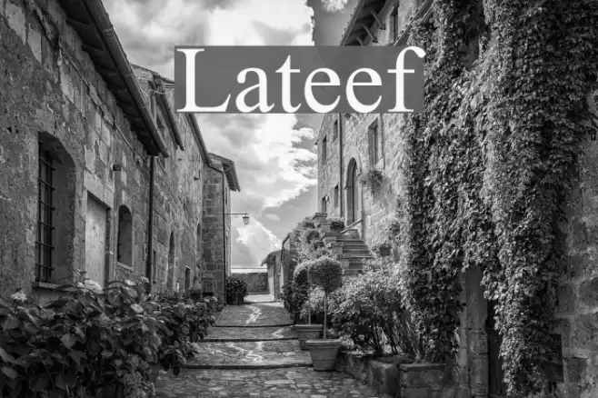 Lateef Font examples
