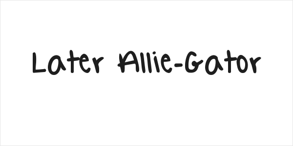 Later Allie-Gator Logo