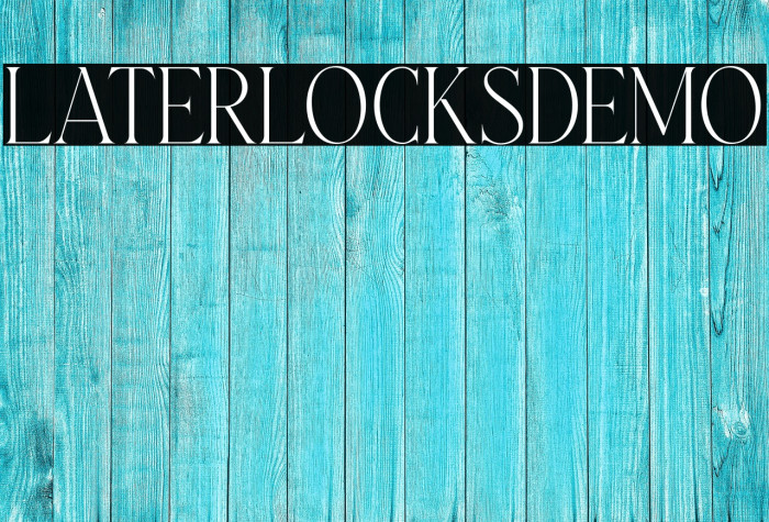 LaterlocksDEMO Example 2