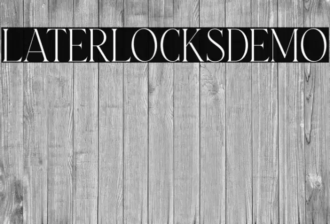 LaterlocksDEMO Example 2