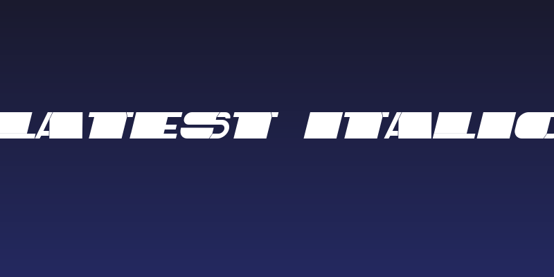 Latest Italic Social Header