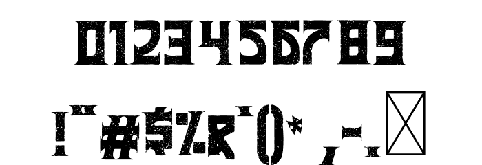 Lathena Letterpress Font OTHER CHARS