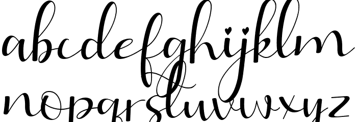 Lathi Font LOWERCASE