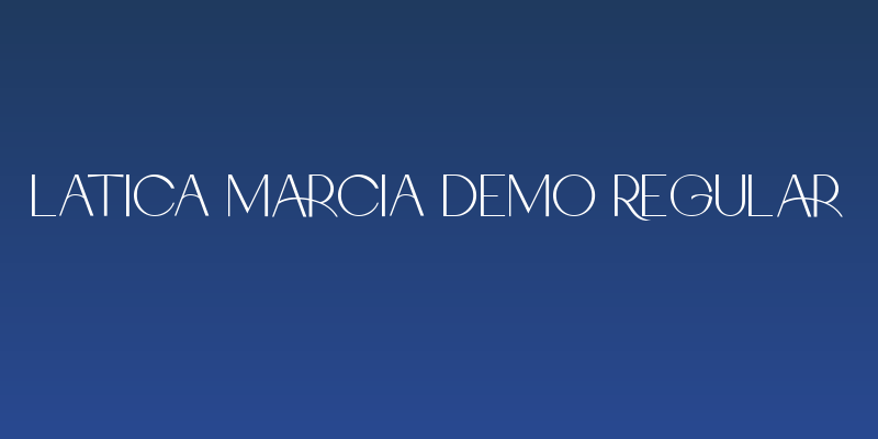 Latica Marcia DEMO Regular Social Header