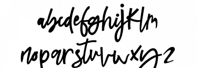 Latifah फ़ॉन्ट लोअरकेस