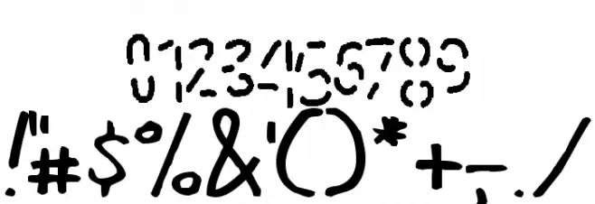 Latin Line Font OTHER CHARS