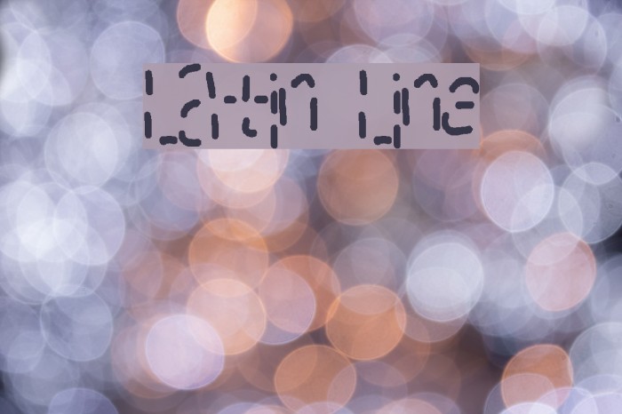 Latin Line Font examples