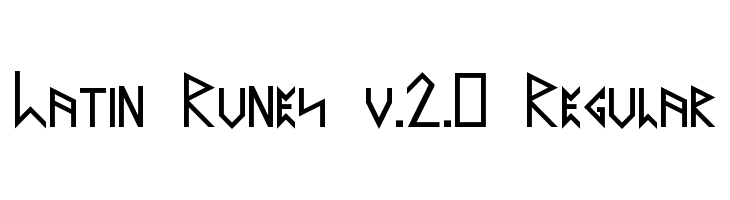 Latin Runes v.2.0 Regular  Frei Schriftart Herunterladen