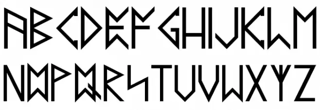 Latin Runes v.2.0 Regular फ़ॉन्ट अपरकेस