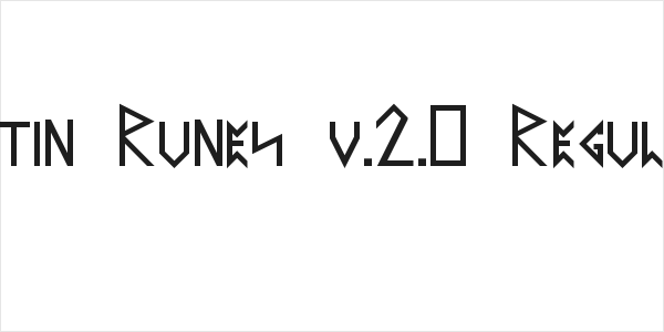 Latin Runes v.2.0 Regular Logo