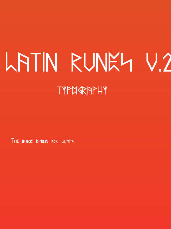 Latin Runes v.2.0 Regular Poster