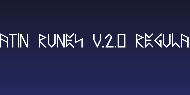 Latin Runes v.2.0 Regular Social Header