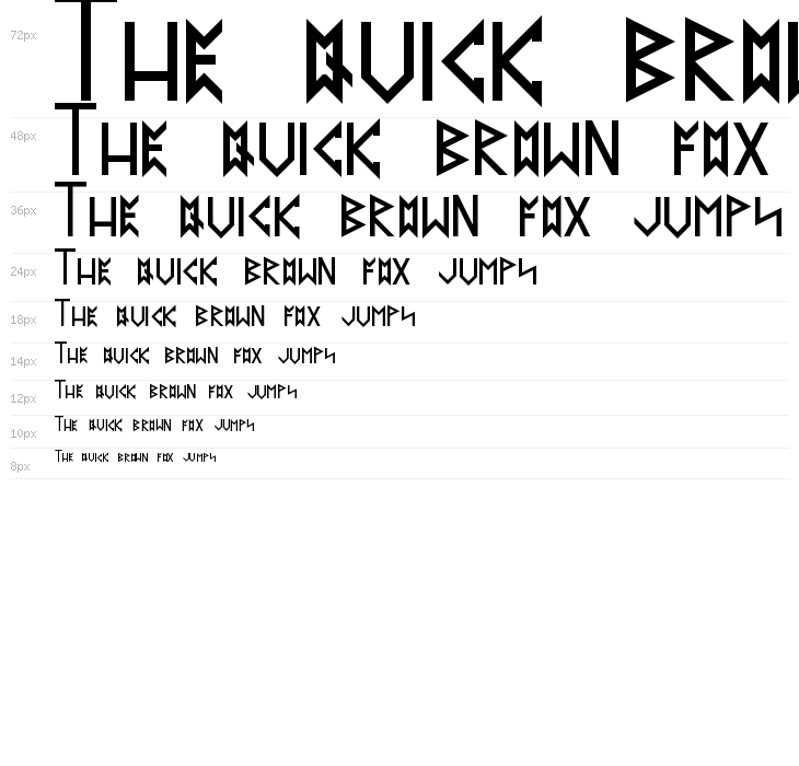Latin Runes v.2.0 Regular Waterfall