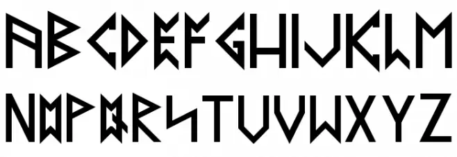 Latin Runes v.2.0 Regular Шрифта строчной