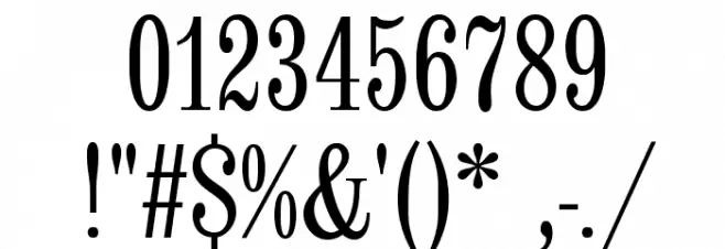 LatinCondensed-SemiBold Font OTHER CHARS