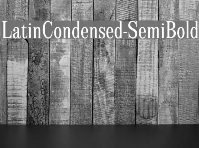 LatinCondensed-SemiBold Font examples