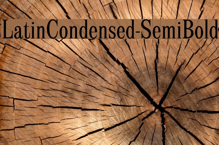 LatinCondensed-SemiBold Font examples