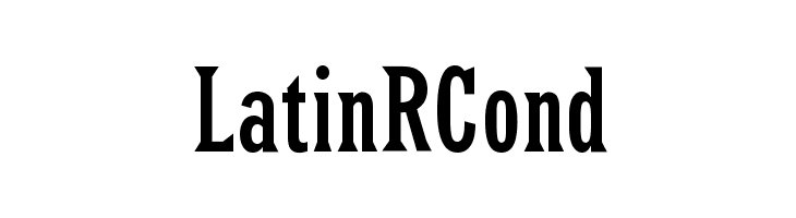 LatinRCond  Descarca Fonturi Gratis