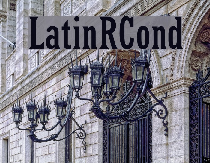 LatinRCond Font examples