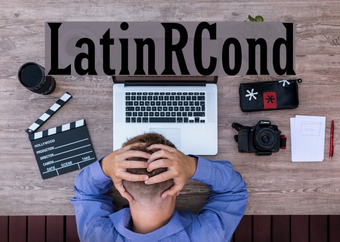 LatinRCond Font examples