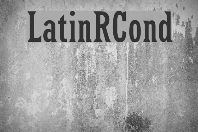 LatinRCond フォント examples