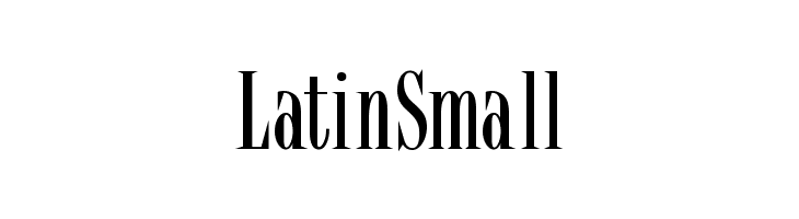 LatinSmall  Скачать бесплатные шрифты