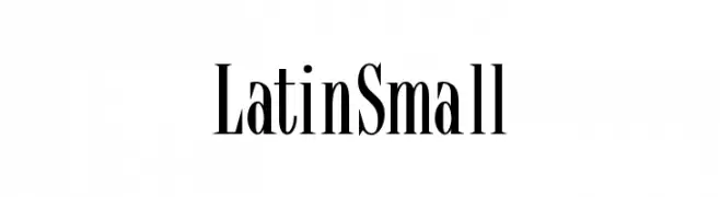 LatinSmall  Free Fonts Download