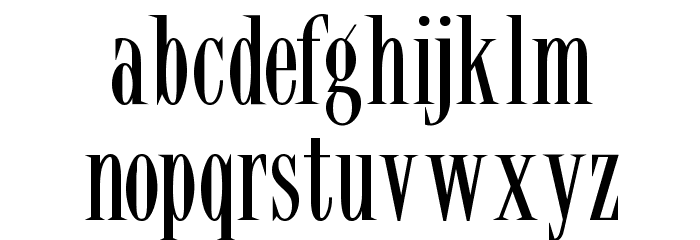 LatinSmall Font LOWERCASE