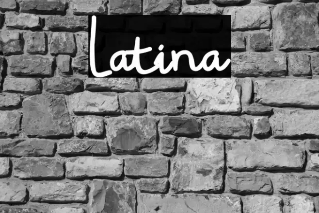 Latina Font examples