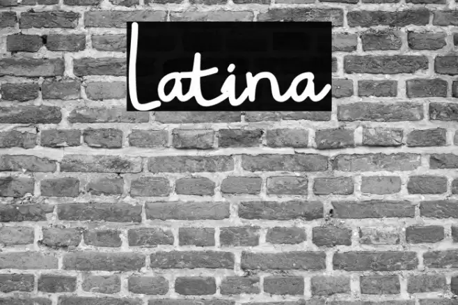 Latina Font examples