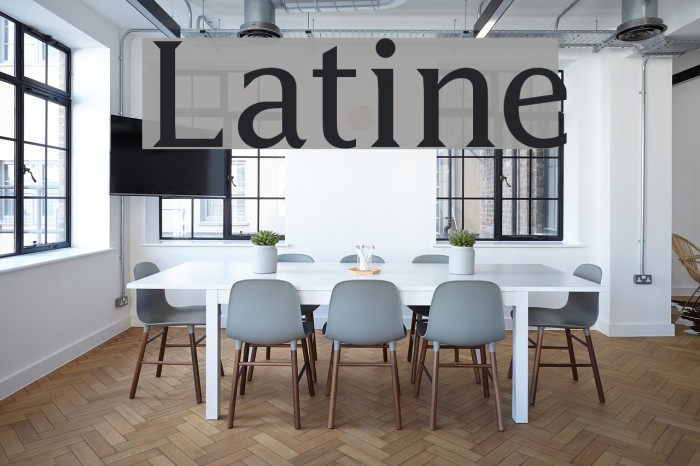 Latine Font examples