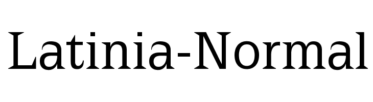Latinia-Normal Font