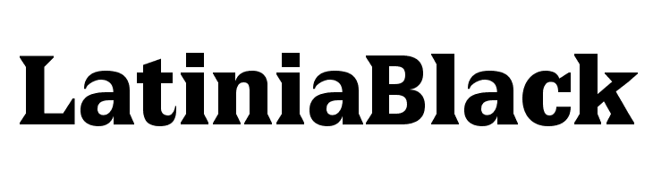 LatiniaBlack Font