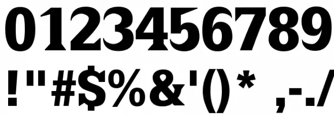 LatiniaBlack Шрифта ДРУГИЕ символов