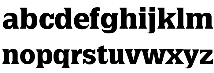 LatiniaBlack Шрифта строчной