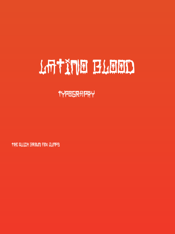 Latino Blood Poster