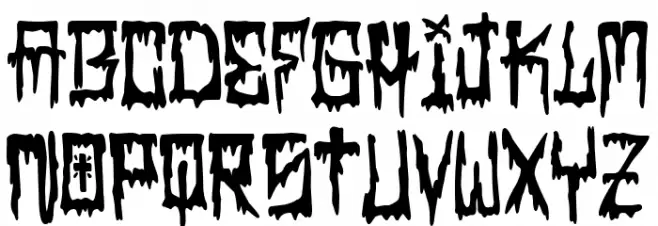 Latino Blood Font Litere mici