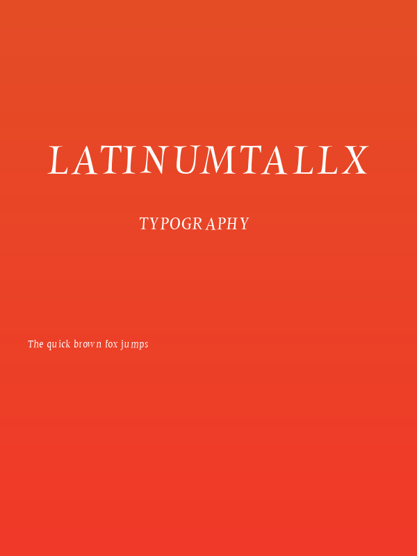 LatinumTallX Poster