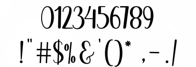 LatishaScript Font OTHER CHARS